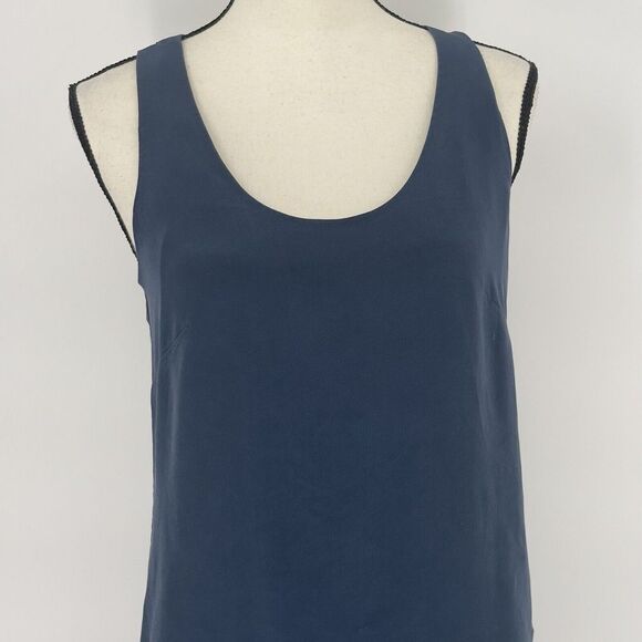 J Crew Twist Back Dress in Night Shadow Blue Size 2  Mini - Picture 3 of 8
